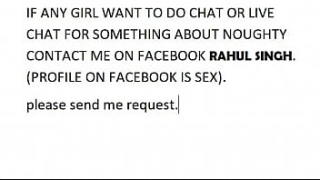 [Contact Me For, HD, Hindi] Chat Sex Facebook