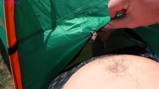 [Amateur, Ends, Ian Black] Risky Camping Blowjob Ends With Cum In Mouth Letty Black